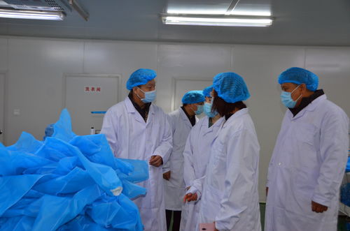 臨沂市市場監督管理局黃杰局長來沂南調研疫情防護用品生產情況